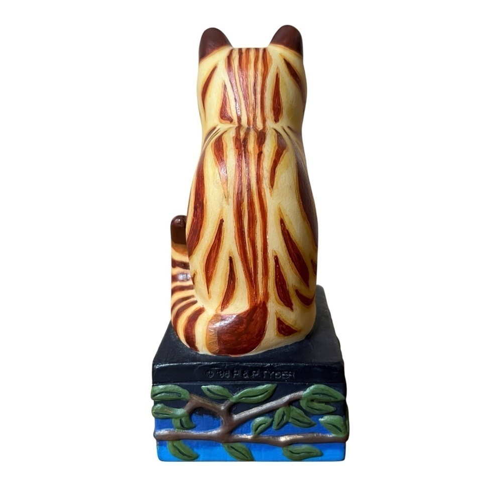 Tyber Katz VTG 98 Cheshire Cat Sphinx Trinket Box Limited Ed. Numbered 611/2500 - Picture 4 of 11